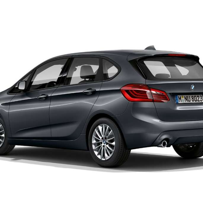 Perspetiva traseira a três quartos, BMW Série 2 Active Tourer Versão Advantage BMW Série 2 Active Tourer, BMW 218i, F45, cinza Mineral metalizado, perspetiva traseira a três quartos