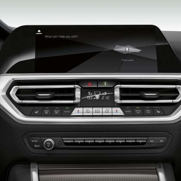 BMW Série 3 Berlina, IPA. Grande plano do painel de instrumentos com IPA do BMW Série 3 Berlina.