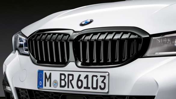 BMW Série 3 Berlina (G20), grelha em forma de rim M Performance em preto brilhante BMW Série 3 Berlina (G20), grelha em forma de rim M Performance em preto brilhante
