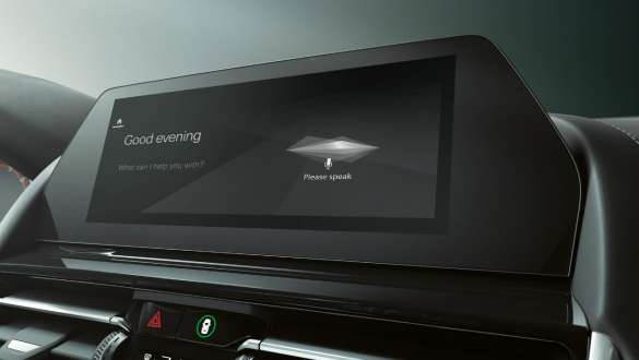 BMW M850i xDrive em cinza Dravit metalizado, BMW Intelligent Personal Assistant. BMW M850i xDrive em cinza Dravit metalizado, BMW Intelligent Personal Assistant.