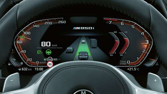 Assistente de condução Professional. BMW Série 8 Coupé, assistente de condução Professional.
