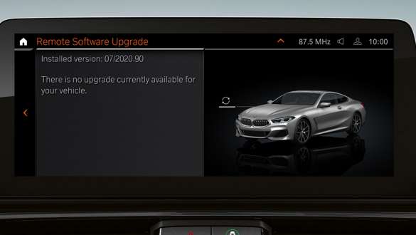 Atualização de software à distância, BMW Série 8 Coupé, G15, LCI, atualização Atualização de software à distância, BMW Série 8 Coupé, G15, LCI, atualização, visor de controlos, grande plano