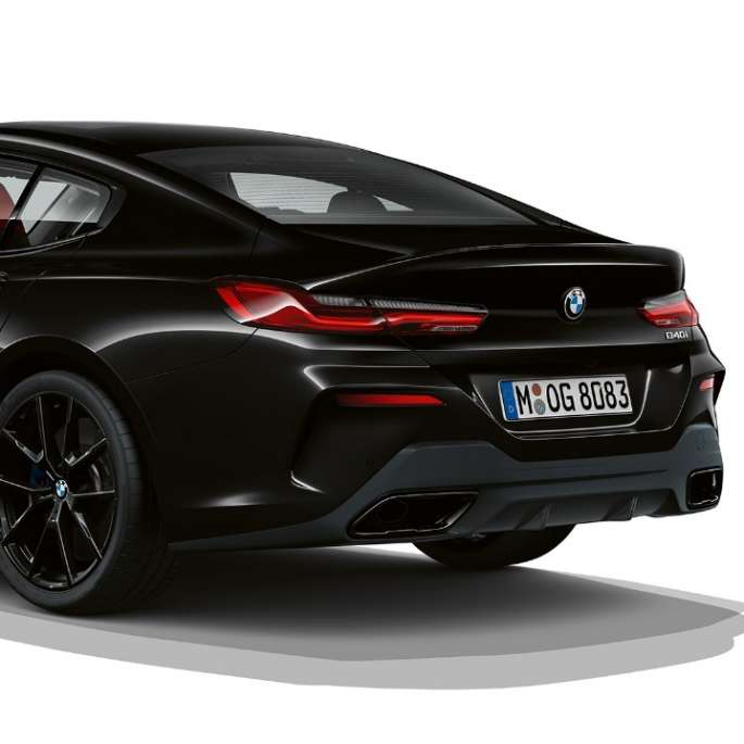 Pack Desportivo M, perspetiva traseira a três quartos BMW Série 8 Gran Coupé, Pack Desportivo M, perspetiva traseira a três quartos