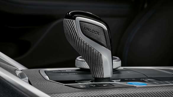 Alavanca seletora M Performance, BMW i4 M50, G26, 2021 Alavanca seletora M Performance, BMW i4 M50, G26, 2021