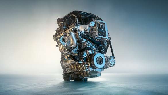 Motor do BMW M135i xDrive. Motor M TwinPower Turbo de quatro cilindros a gasolina do BMW M135i xDrive.