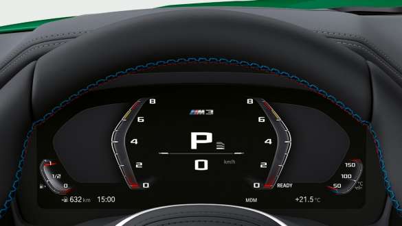 Painel de instrumentos específico M, BMW M3 Berlina, G80, 2020 BMW M3 Berlina, G80, 2020, painel de instrumentos específico M, interior