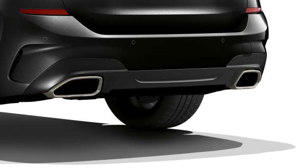 Ponteiras de escape exclusivas BMW M340i xDrive Touring, ponteiras de escape exclusivas