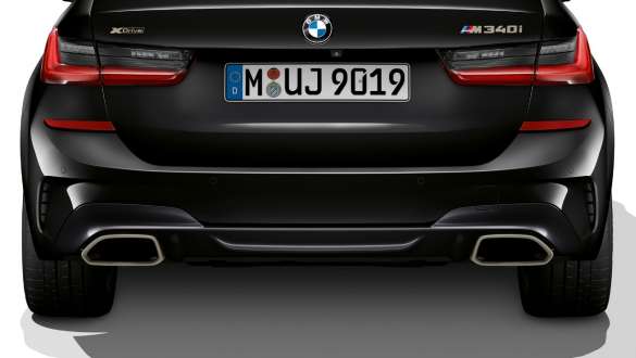 Ponteiras de escape exclusivas BMW M340i xDrive Touring, ponteiras de escape exclusivas