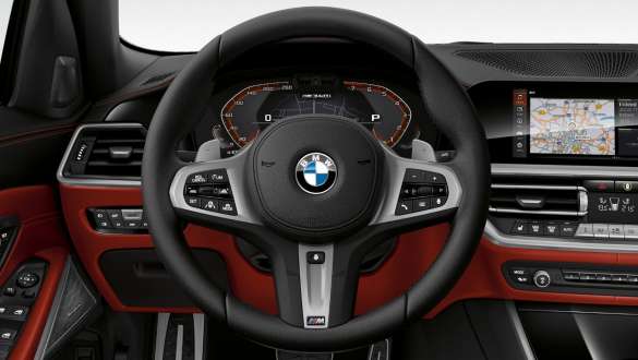 BMW M340i xDrive Touring (G21), volante M em pele BMW M340i xDrive Touring (G21), volante M em pele