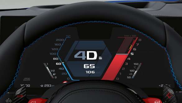 Painel de instrumentos específico M, BMW M4 Competition Cabrio com M xDrive, G83, 2021 BMW M4 Competition Cabrio com M xDrive, G83, 2021, painel de instrumentos específico M