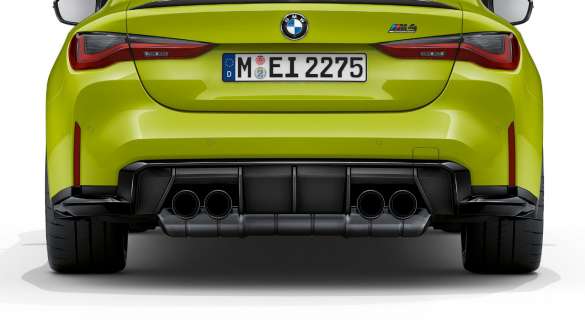 Design da traseira, BMW M4 Competition Coupé, G82, 2020 BMW M4 Competition Coupé, G82, 2020, vista traseira da secção traseira
