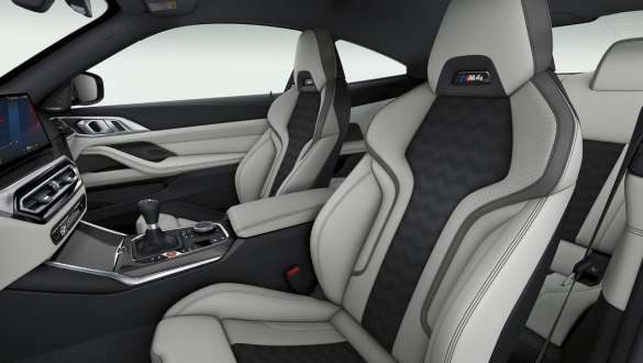 Bancos desportivos M, BMW M4 Coupé, G82, 2020 BMW M4 Coupé, G82, 2020, bancos desportivos M, interior