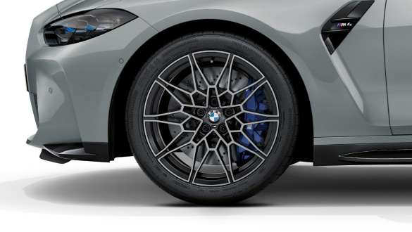 Jantes de liga leve BMW 826 M de 19"/20", forjadas, BMW M4 Coupé, G82, 2020 BMW M4 Coupé, G82, 2020, grande plano das jantes de liga leve BMW 826 M de 19"/20", forjadas
