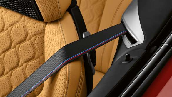 Cintos de segurança M. Cintos de segurança M do BMW M8 Competition Cabrio.