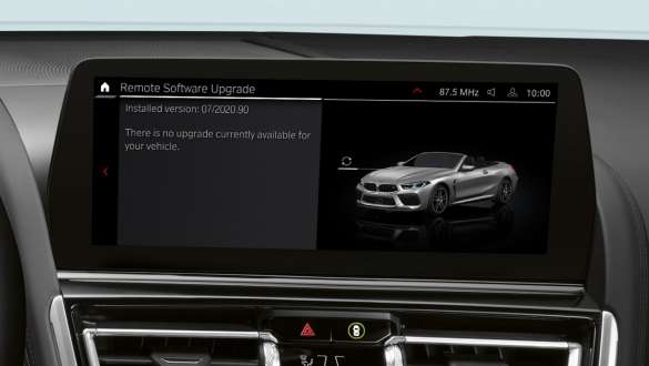 Atualização de software à distância, BMW Série 8 Cabrio, versão M, F91, LCI, atualização, 2022 BMW Série 8 Cabrio, versão M, F91, LCI, atualização, 2022, atualização de software à distância, visor de controlos