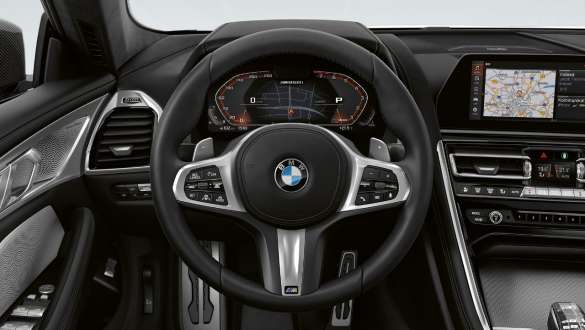 Volante M em pele, BMW M850i xDrive Gran Coupé Volante M em pele, BMW M850i xDrive Gran Coupé, G16, 2019, interior