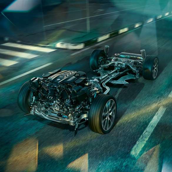Suspensão adaptativa M Professional, BMW M850i xDrive Gran Coupé Suspensão adaptativa M Professional, BMW M850i xDrive Gran Coupé, G16, 2019