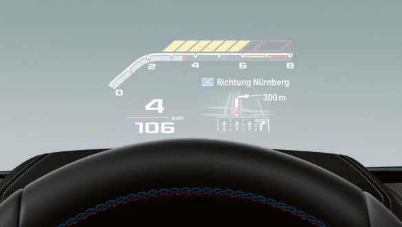 BMW Head-Up Display, o BMW Série 8 Gran Coupé, versão M, F93, LCI, atualização, 2022 O BMW Série 8 Gran Coupé, versão M, F93, F93, LCI, atualização, 2022, BMW Head-Up Display