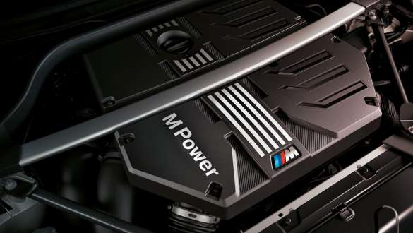 Motor a gasolina BMW M TwinPower Turbo de 6 cilindros em linha, BMW X3 M Competition, F97, LCI, 2021 BMW X3 M Competition, F97, LCI, atualização, 2021, motor a gasolina BMW M TwinPower Turbo de 6 cilindros em linha, grande plano