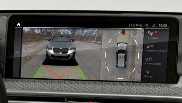 Assistente de estacionamento Plus, BMW X4, versão M, F98, G02, LCI, atualização, 2021 BMW X4, versão M, F98 G02, LCI, atualização, 2021, assistente de estacionamento Plus, visor de controlos