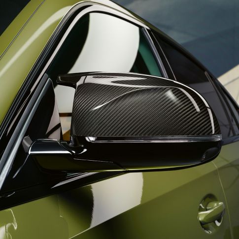BMW X6 M Competition, exterior BMW X6 M Competition, capas dos espelhos retrovisores exteriores M em carbono, F96, exterior