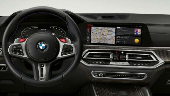 BMW X6, versão M com BMW Live Cockpit Professional, F96 BMW Live Cockpit Professional do BMW X6, versão M, F96, 2020, SUV, interior