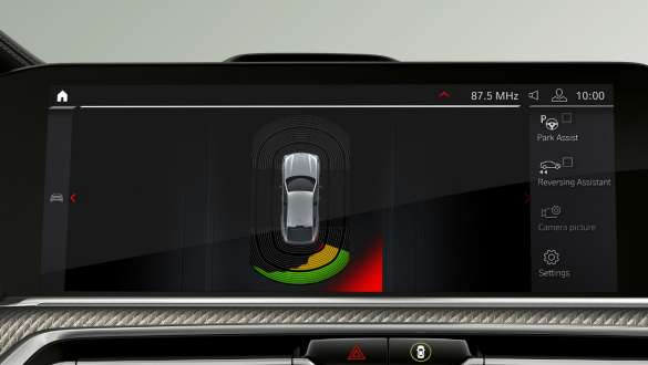 BMW X6, versão M com assistente de estacionamento Plus, F96 Assistente de estacionamento Plus do BMW X6, versão M, F96, 2020, SUV, interior