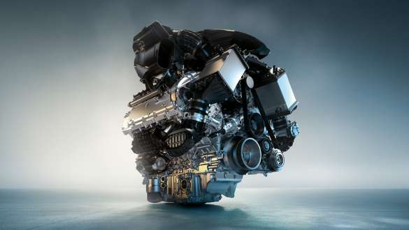Motor a gasolina BMW M TwinPower Turbo de oito cilindros de elevado desempenho do BMW X6 M Competition, F96 Motor a gasolina BMW M TwinPower Turbo de 8 cilindros de elevado desempenho, BMW X6 M Competition, F96, 2020, SUV