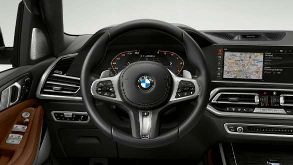 BMW X7, versão M com volante M em pele, G07, 2019 BMW X7, versão M com volante M em pele, G07, 2019, posto de condução