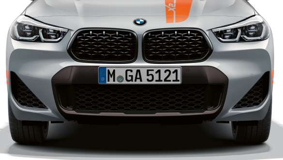 Entradas de ar, BMW X2, F39 Entradas de ar, BMW X2, F39, 2020, pintura cinza Brooklyn, perspetiva frontal