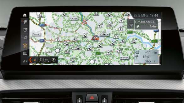 Informação de trânsito em tempo real, BMW X2, F39 Informação de trânsito em tempo real, RTTI, BMW X2, F39, 2020, interior, visor de instrumentos