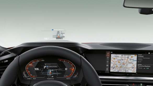 Interior do BMW Z4 Roadster BMW Z4 Roadster com volante, Head-Up Display e ecrã de controlos