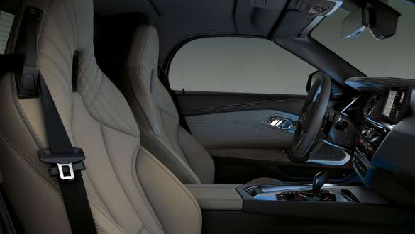 Interior do BMW Z4 Roadster BMW Z4 Roadster e interior com luz ambiente