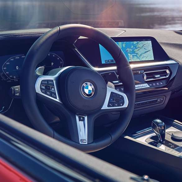 Interior do BMW Z4 Roadster Perspetiva do interior do BMW Z4 Roadster