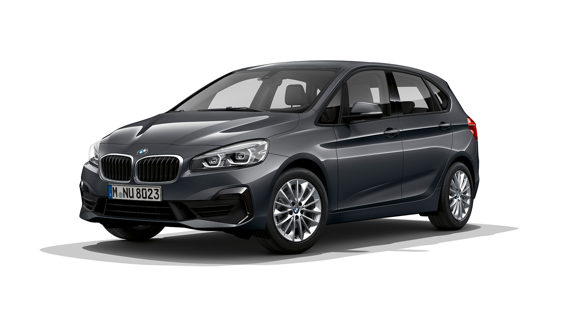 Perspetiva frontal a três quartos, BMW Série 2 Active Tourer Versão Advantage BMW Série 2 Active Tourer, BMW 218i, F45, Versão Advantage, cinza Mineral metalizado, perspetiva frontal a três quartos