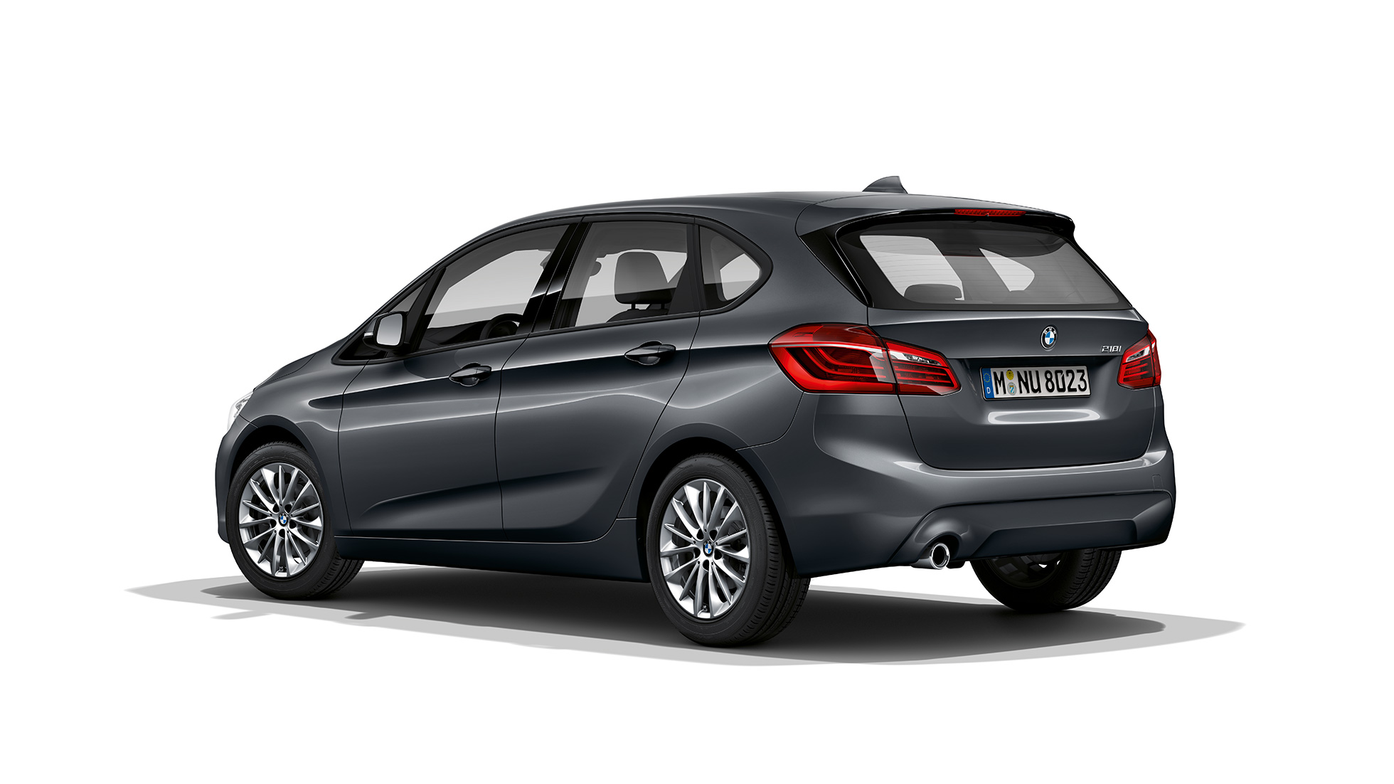 Perspetiva traseira a três quartos, BMW Série 2 Active Tourer Versão Advantage BMW Série 2 Active Tourer, BMW 218i, F45, cinza Mineral metalizado, perspetiva traseira a três quartos