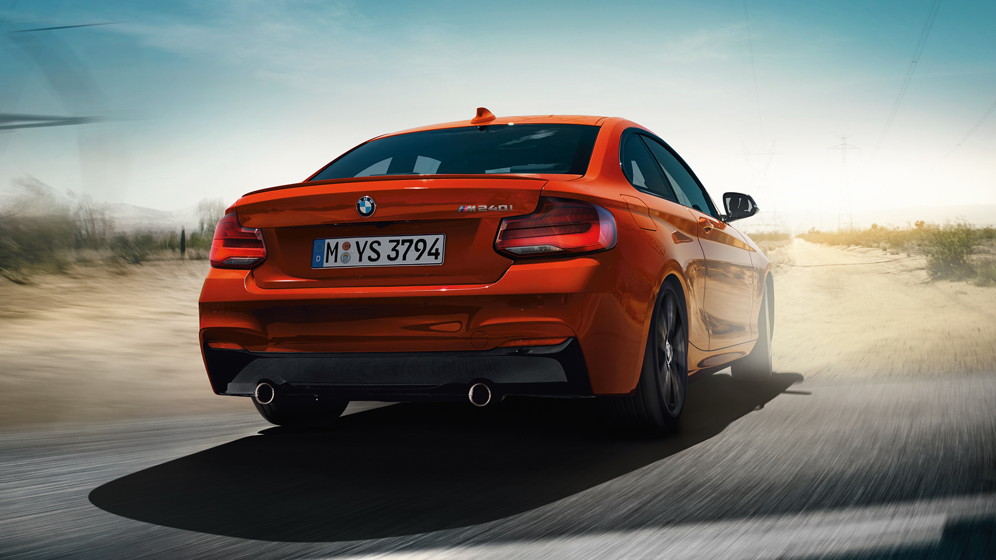 BMW Série 2 Coupé, perspetiva traseira BMW Série 2 Coupé, perspetiva traseira