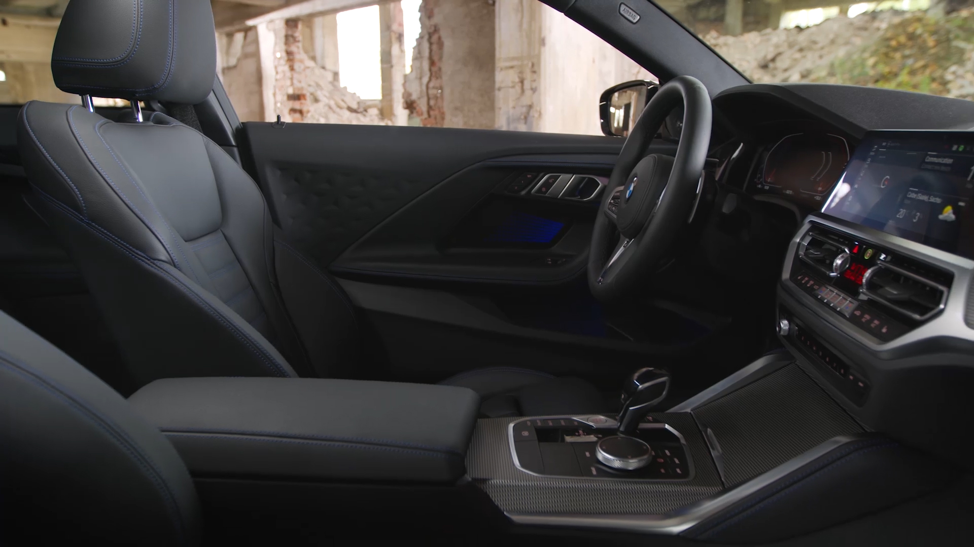 BMW Série 2 Coupé, G42, 2021, design interior em vídeo BMW Série 2 Coupé, G42, 2021, design interior em vídeo