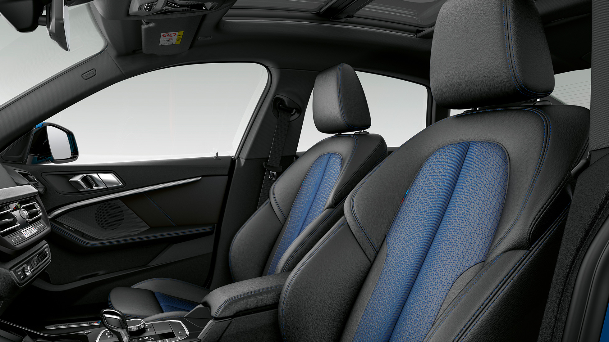Bancos desportivos em Trigon Sensatec em preto, BMW Série 2 Gran Coupé, Versão Desportiva M Bancos desportivos em Trigon Sensatec em preto, BMW Série 2 Gran Coupé, Versão Desportiva M, F44 interior