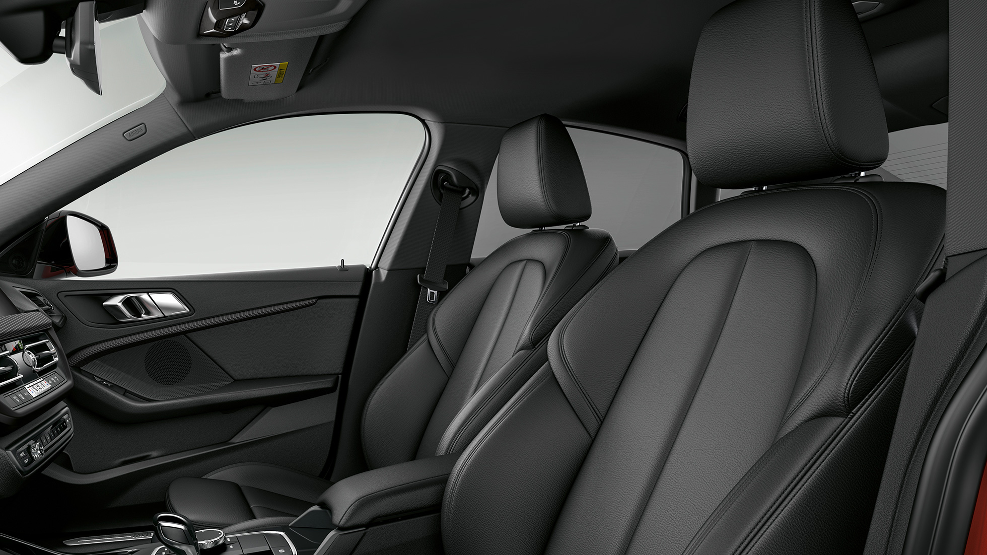 Bancos desportivos em antracite, BMW Série 2 Gran Coupé, Versão Sport Line Bancos desportivos em antracite, BMW Série 2 Gran Coupé, Versão Sport Line, pintura vermelho Melbourne, F44, interior
