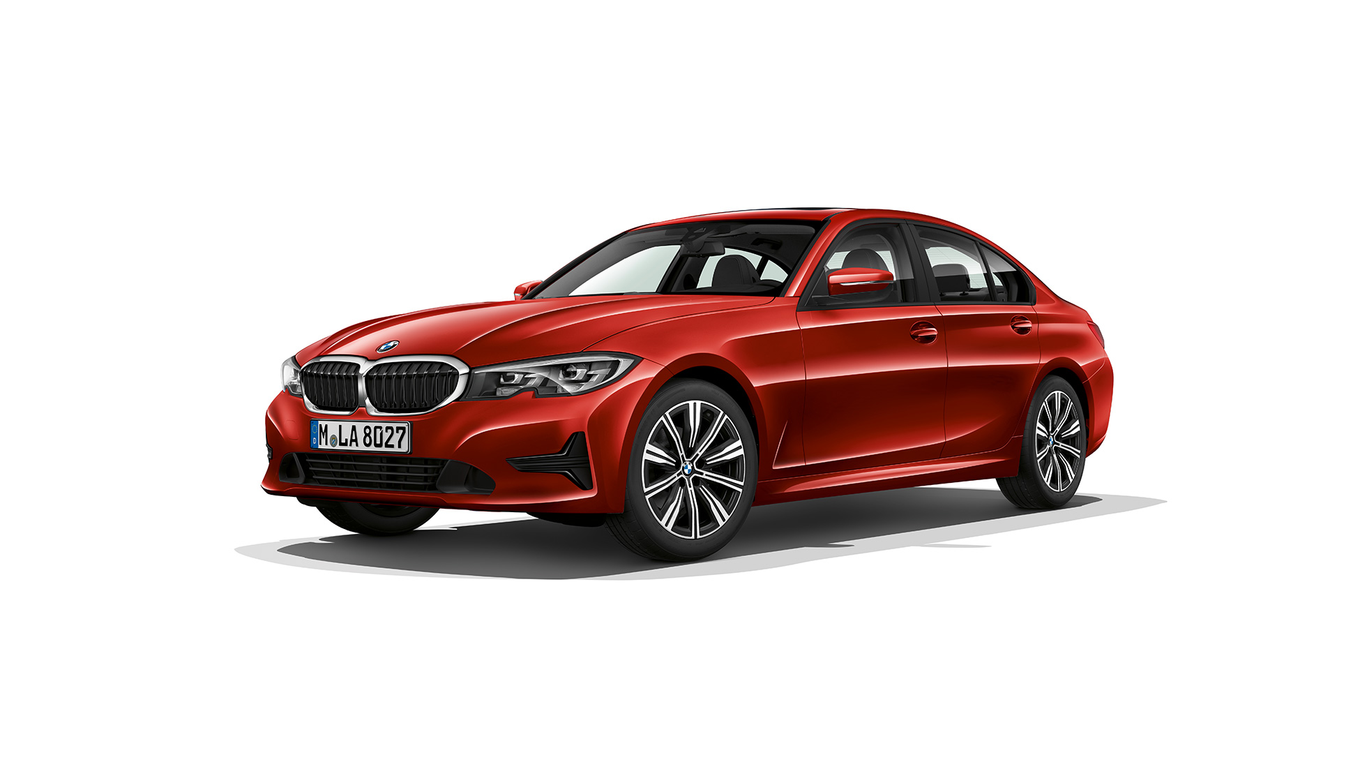 BMW Série 3 Berlina, Versão Advantage. Perspetiva lateral do BMW Série 3 Berlina parado, equipado com a Versão Advantage.