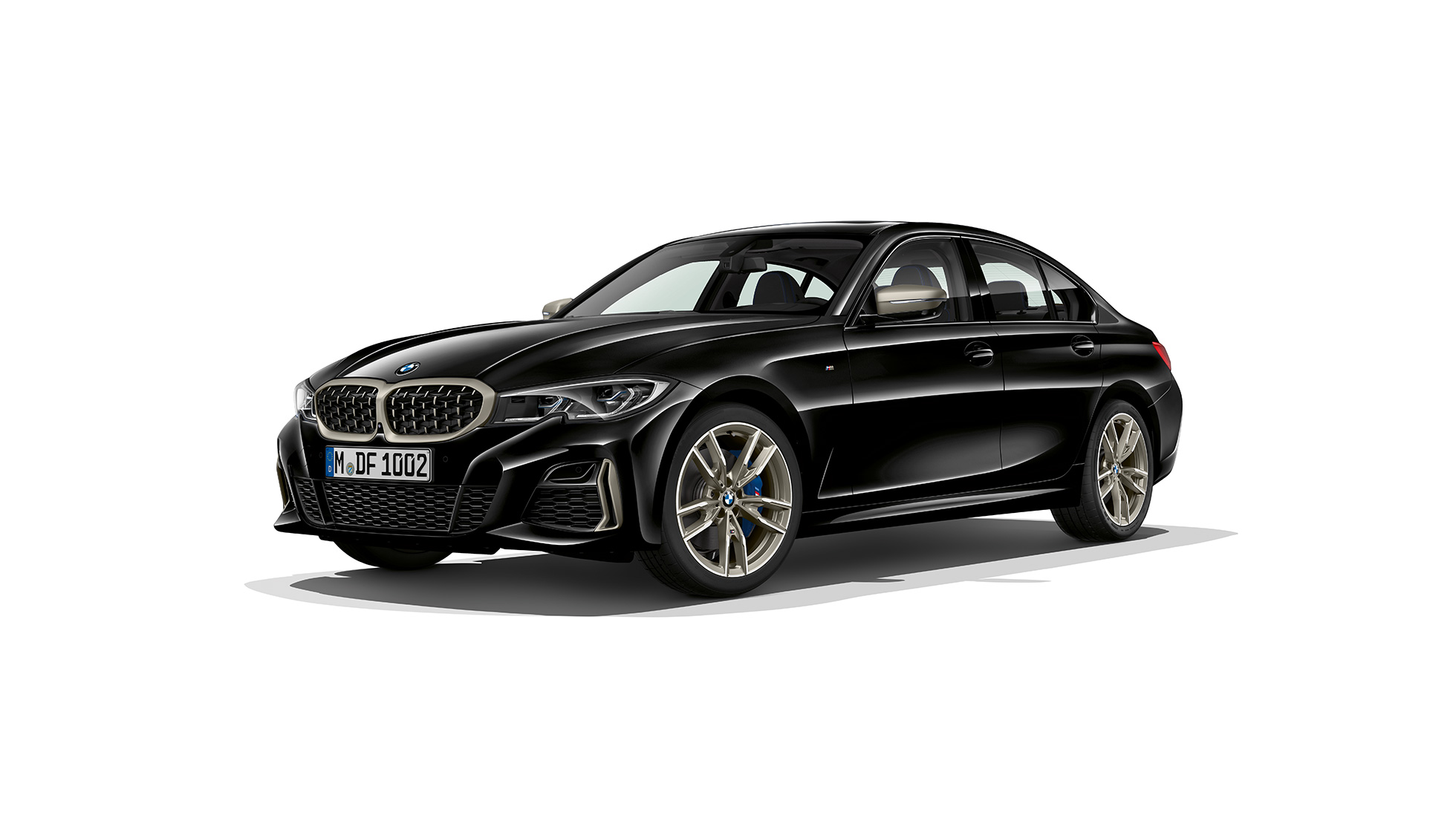 BMW Série 3 Berlina, BMW M340i xDrive. Perspetiva lateral e imobilizada do BMW Série 3 Berlina na versão M340i xDrive.