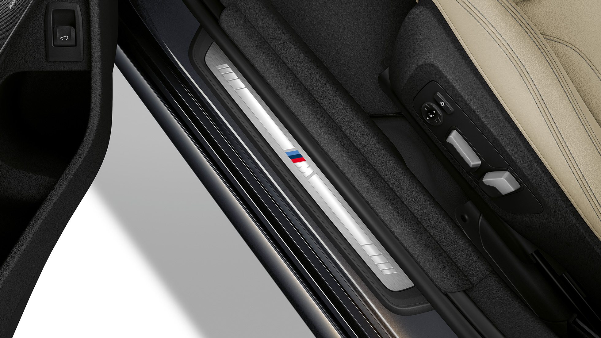 Soleira da porta da Versão Desportiva M BMW Série 3 Touring, soleira da porta da Versão Desportiva M