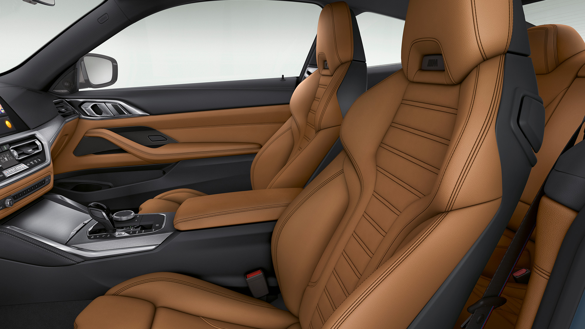 Botões de controlo do BMW Série 4 Coupé, G22 BMW Série 4 Coupé, G22, 2020, interior, controlo, botões de controlo