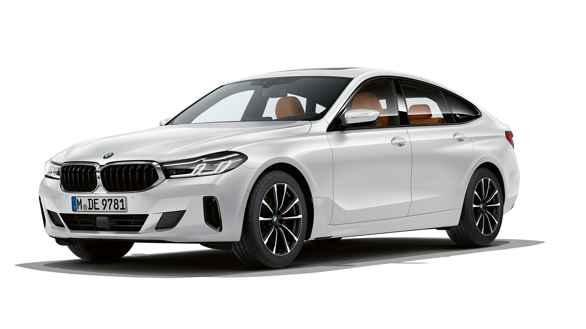 BMW Série 6 Gran Turismo, versão base, G32, 2020 BMW Série 6 Gran Turismo, G32, BMW 620d, 2020, versão base, pintura branco Mineral metalizada, perspetiva frontal a três quartos