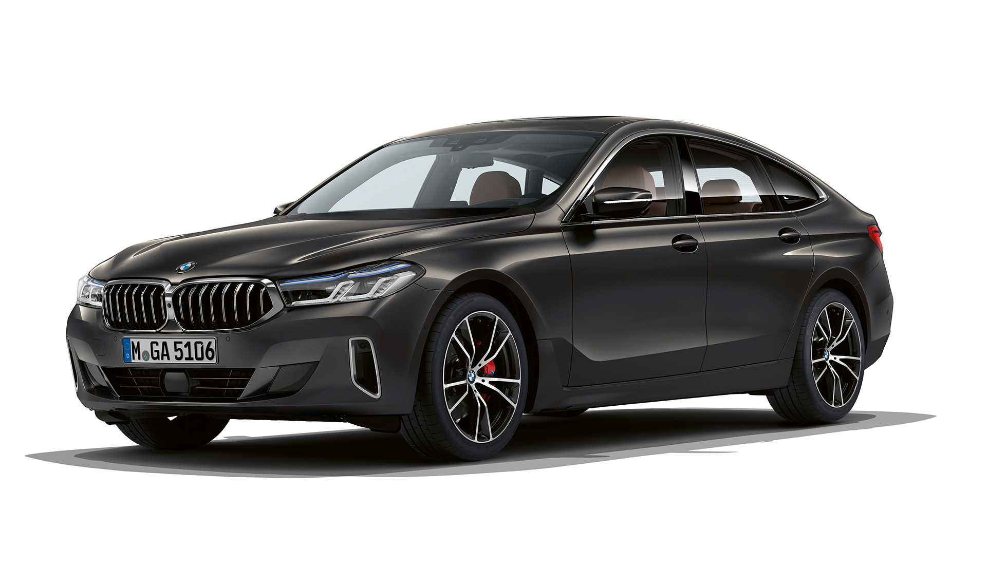 BMW Série 6 Gran Turismo, Versão Line Luxury, G32, 2020 BMW Série 6 Gran Turismo, G32, BMW 640d, BMW xDrive, 2020, Versão Luxury Line, pintura cinza Dravite, perspetiva frontal a três quartos