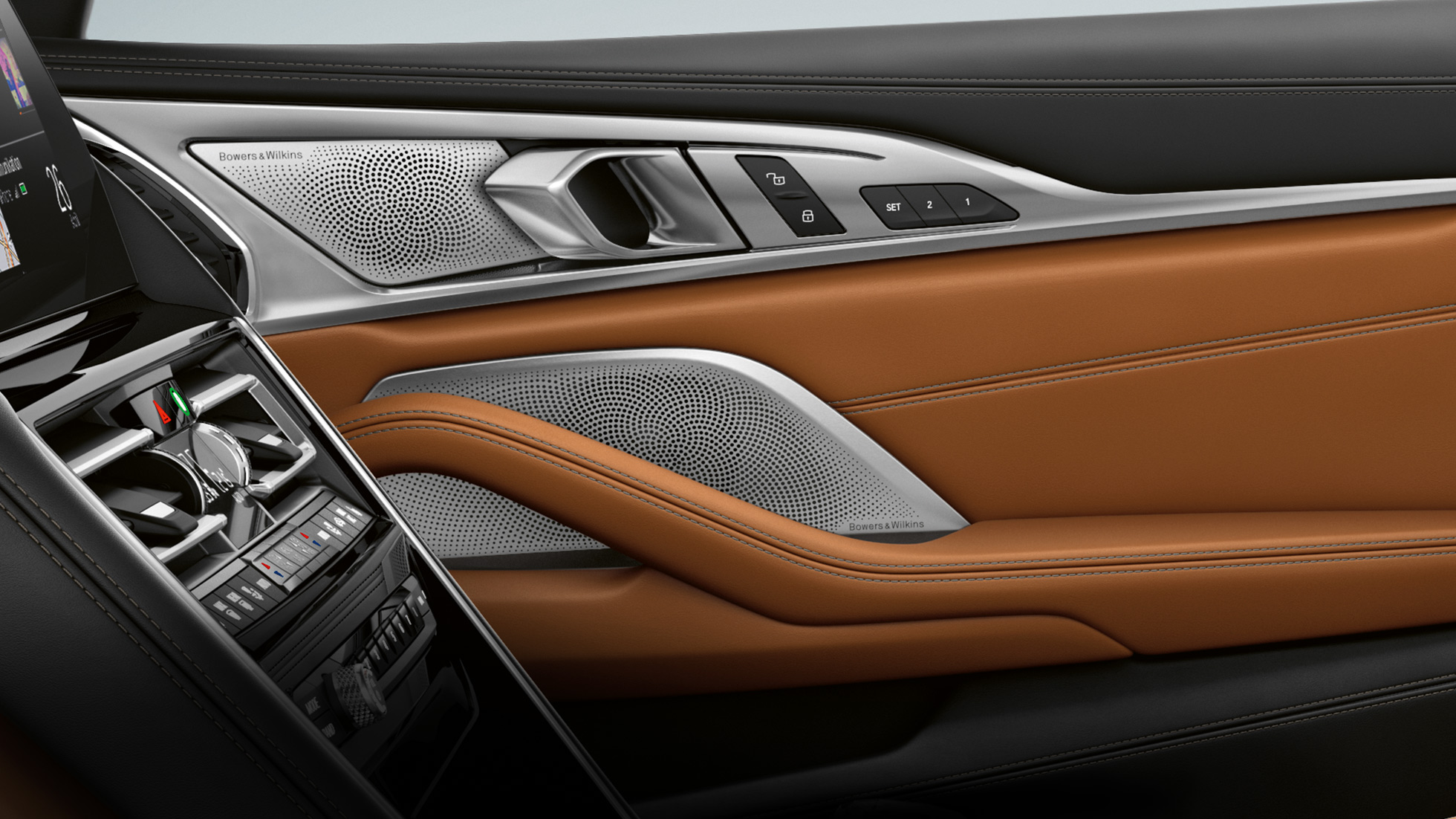 BMW M850i xDrive, interior, sistema de som surround Bowers & Wilkins Diamond. BMW M850i xDrive, interior, sistema de som surround Bowers & Wilkins Diamond.