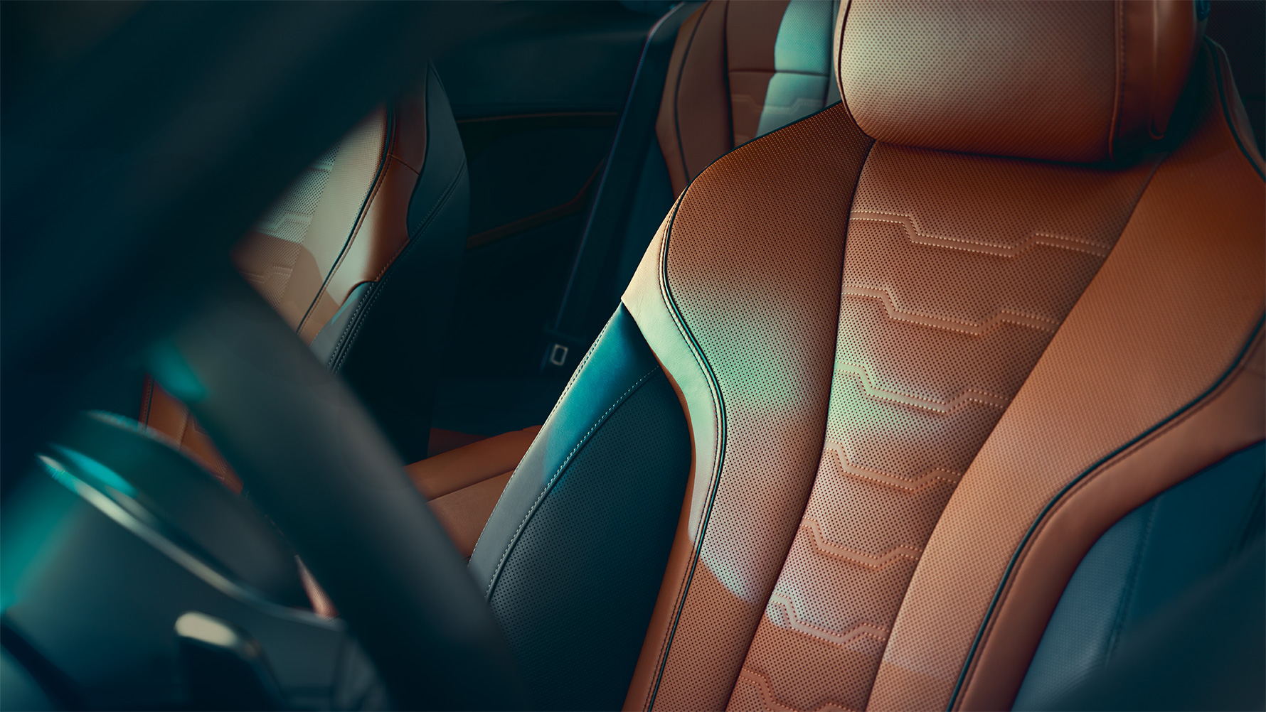The BMW 8 Series Coupé Multi-functional seat Close-up of the BMW 8 Series Coupé multi-functional seat in Merino leather.