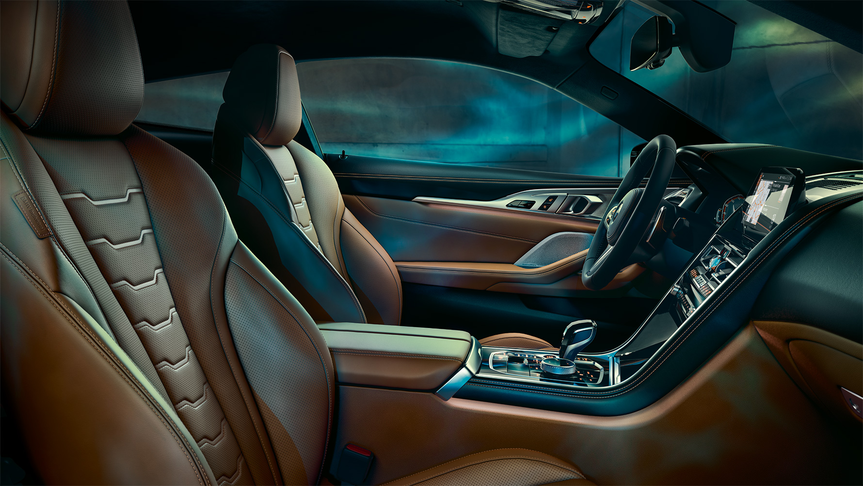 The interior of the BMW 8 Series Coupé with BMW Individual equipment. The interior of the BMW 8 Series Coupé with BMW Individual equipment.