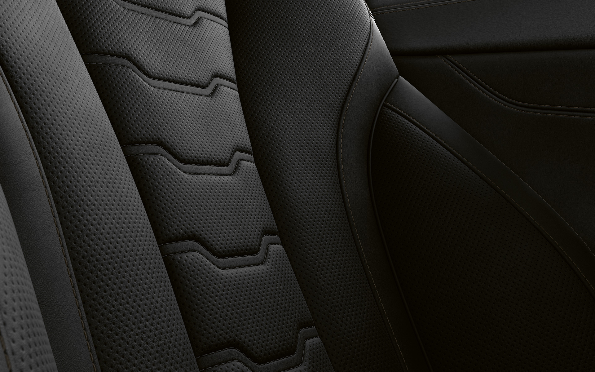 BMW 8 Series Coupé upholstery Close-up of upholstery and stitching of the BMW 8 Series Coupé.